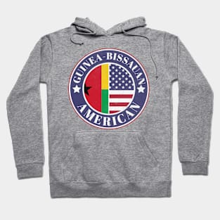 Proud Guinea-Bissauan-American Badge - Guinea-Bissau Flag Hoodie